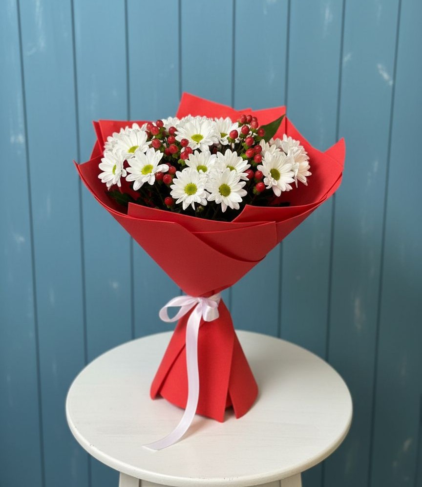 Букет цветов из: Хризантемы в Нововеличковской