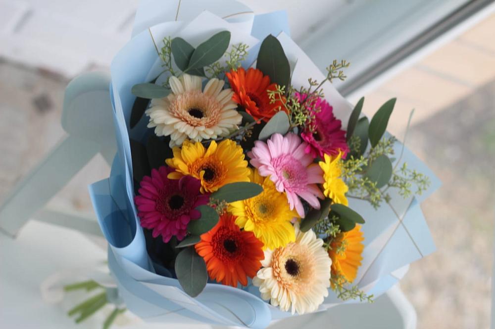 Букет цветов из: Герберы в Нововеличковской