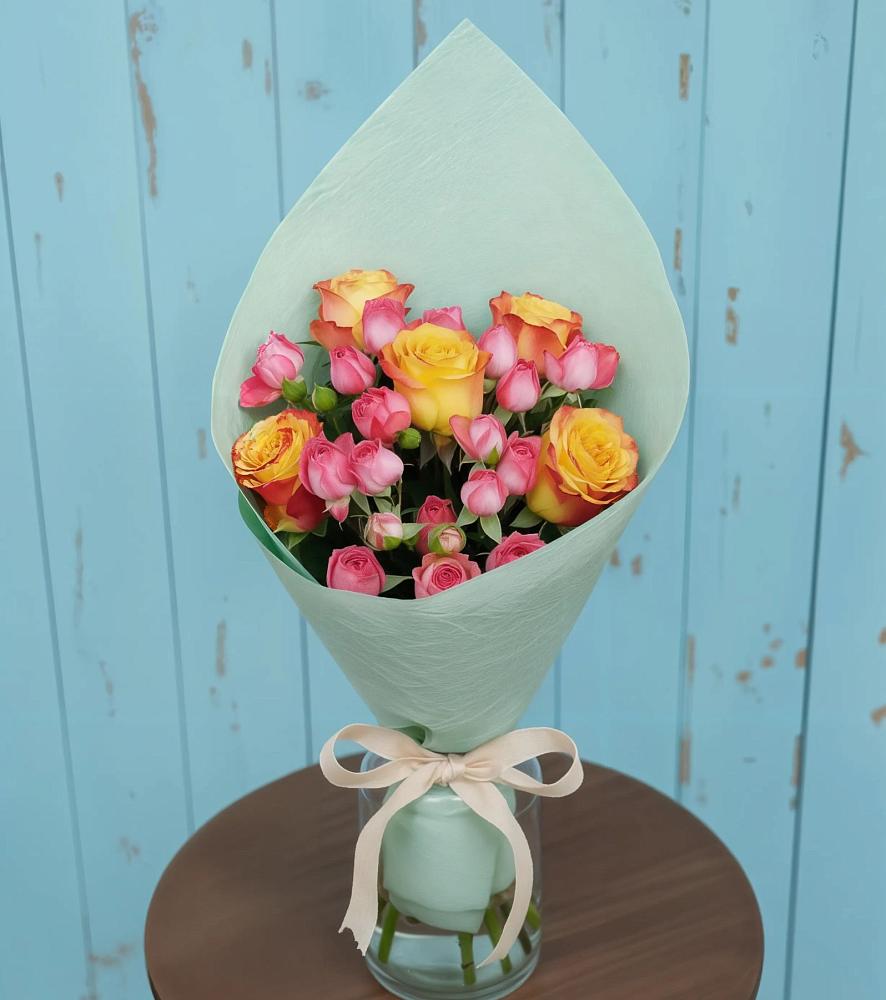 Букет цветов из: Розы в Нововеличковской