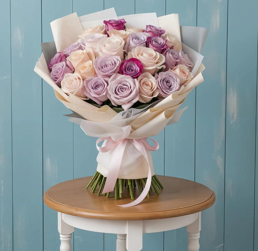 Букет цветов из: Розы в Нововеличковской