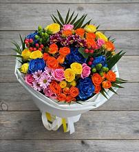Букет цветов из:  Розы и Хризантемы в Нововеличковской