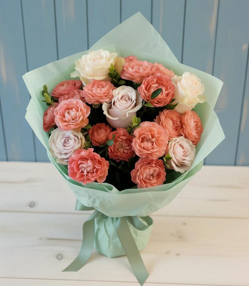 Букет цветов из: Розы в Нововеличковской