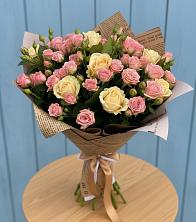 Букет цветов из:  Розы в Нововеличковской
