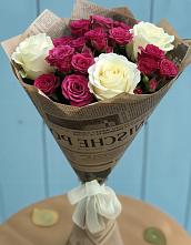 Букет цветов из:  Розы в Нововеличковской