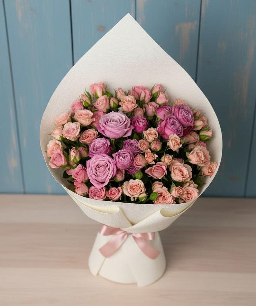 Букет цветов из: Розы в Нововеличковской