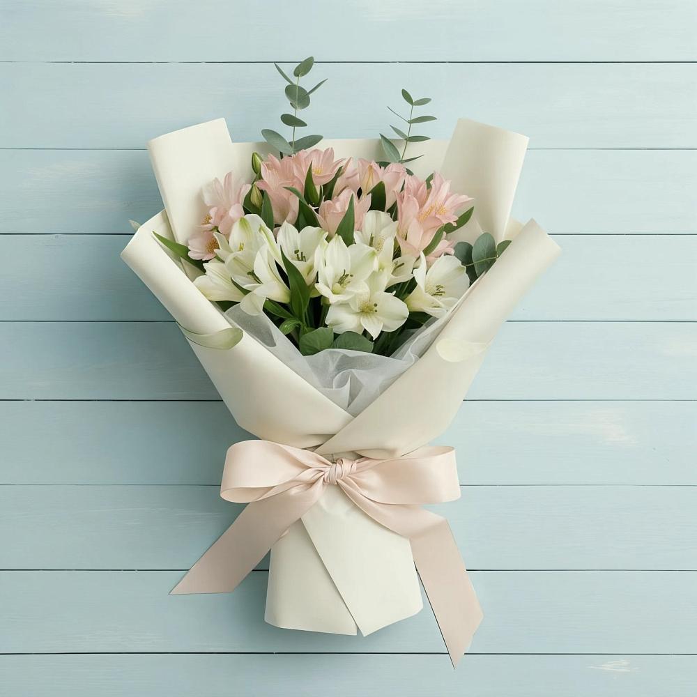 Букет цветов из: Альстромерии в Нововеличковской