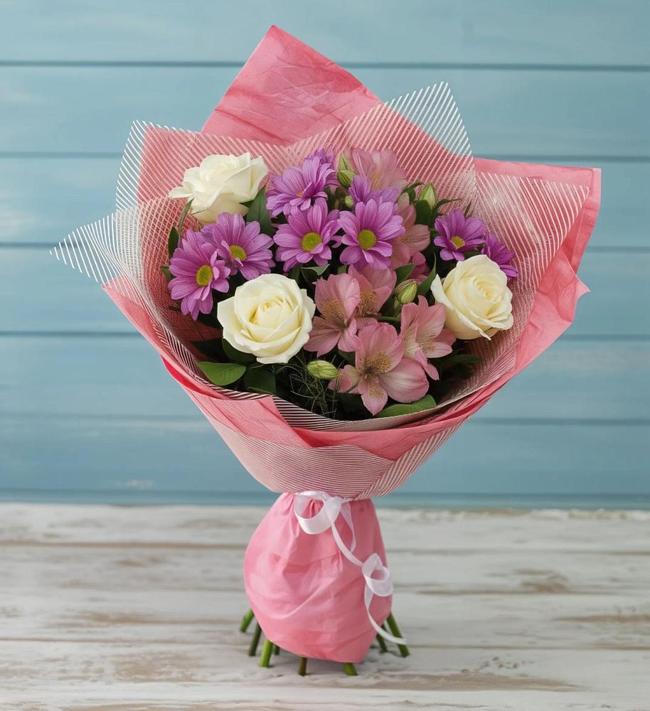 Букет цветов из: Герберы в Нововеличковской