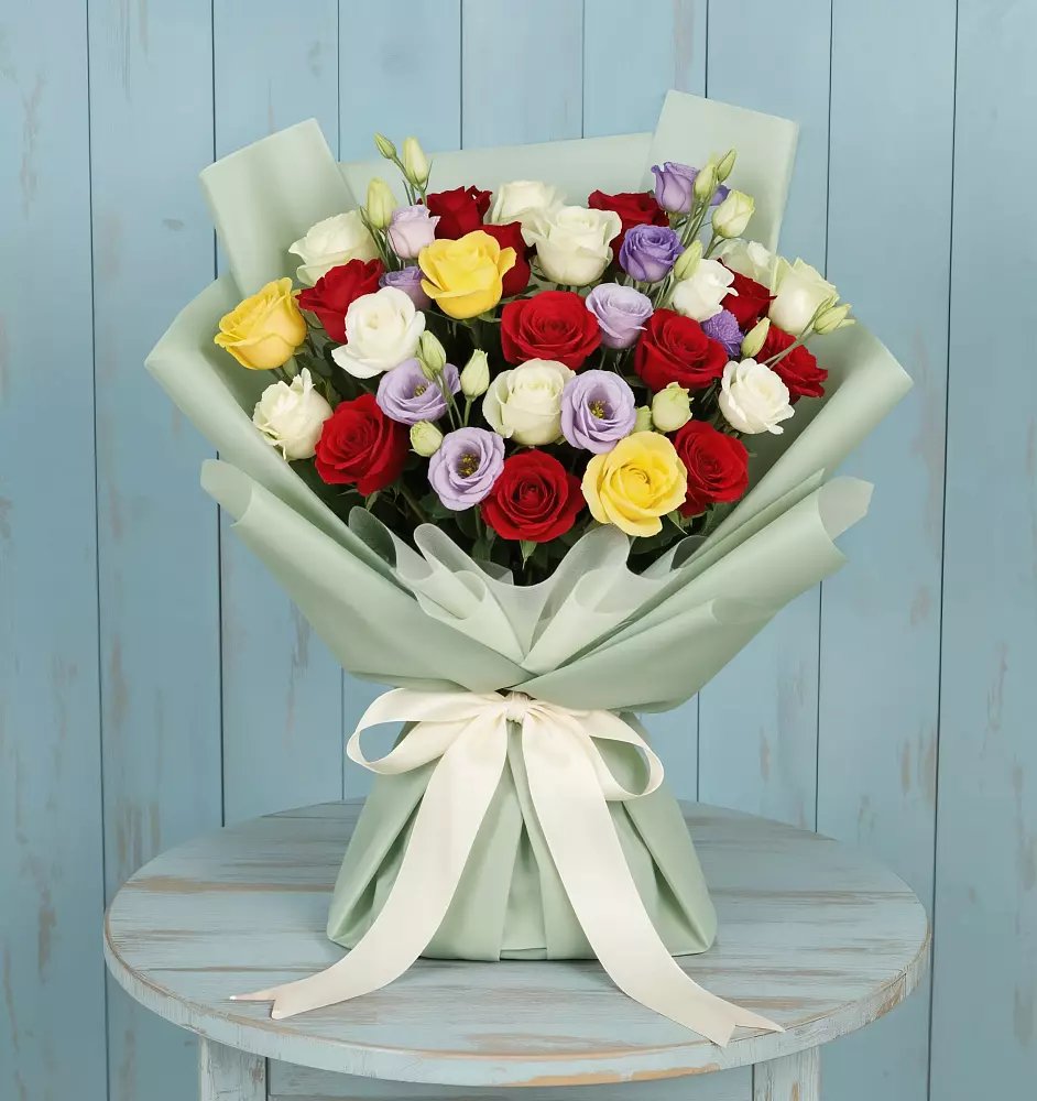 Букет цветов из: Розы в Нововеличковской