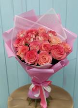 Букет 15 Розовых роз Равель в Нововеличковской