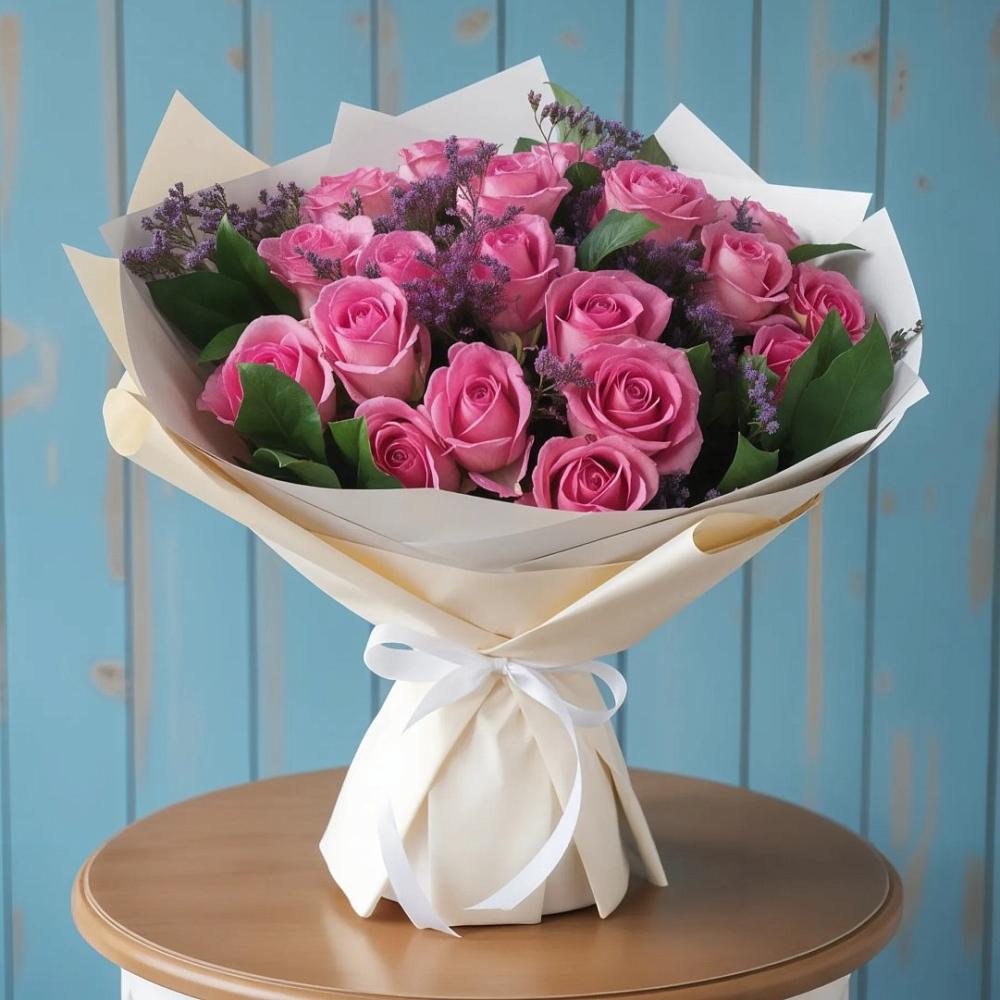 Букет цветов из: Розы в Нововеличковской