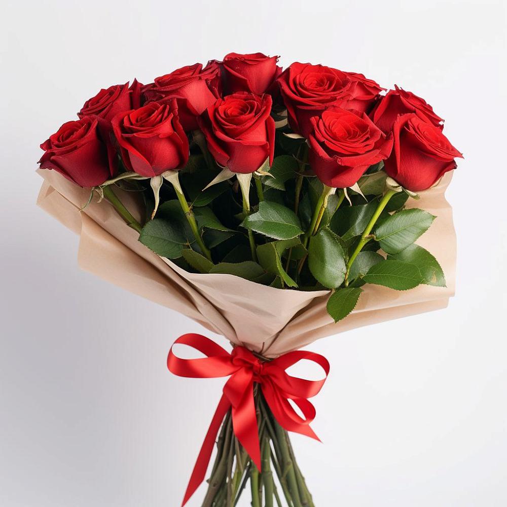 Букет 11 Красных роз Эдлесс Лав в Нововеличковской
