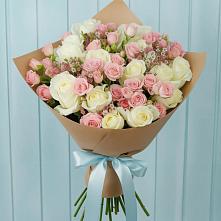 Букет цветов из:  Розы в Нововеличковской